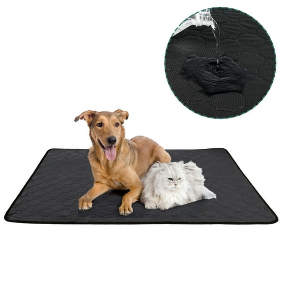 Washable Dog Pee Pads, Waterproof Reusable Puppy Pad, Super Absorbent Pet Pee Pads for Training, Travel, Whelping, Waterproof Doggy Pee Pads 60*45cm