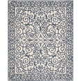 thumbnail image 2 of Safavieh Chelsea Aragon Oriental Wool Area Rug, Ivory/Dark Blue, 8' x 10', 2 of 11