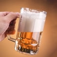 thumbnail image 2 of Miangastore Tasse à Bière Transparente 540 ml avec Poignée, Tasse Antichute avec Poignée, Tasse à Vin, Tasse d'Eau, 2 of 8
