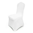 VEVOR 100 Pieces Spandex White Chair Covers Stretch Fabric Removable Washable Protective