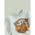 thumbnail image 6 of Fall Winter Baby Boy Clothes 6M 12M 18M 24M 3Y Its Fall Yall Crewneck Sweatshirt and Solid Jogger Pants Trendy Halloween Outfits, 6 of 10