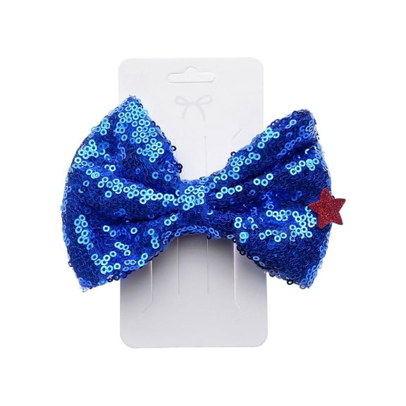 National Day Star Series Bow Hairpin Elegant Childrens Hair Clip Barrettes Accessories