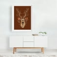thumbnail image 2 of Magnolias and Kudu | Kudu Watercolor Portrait - Photography Floral Nature Wildlife Botanical Rustic White Framed Wall Art Print 24 x 36 inches, 2 of 3