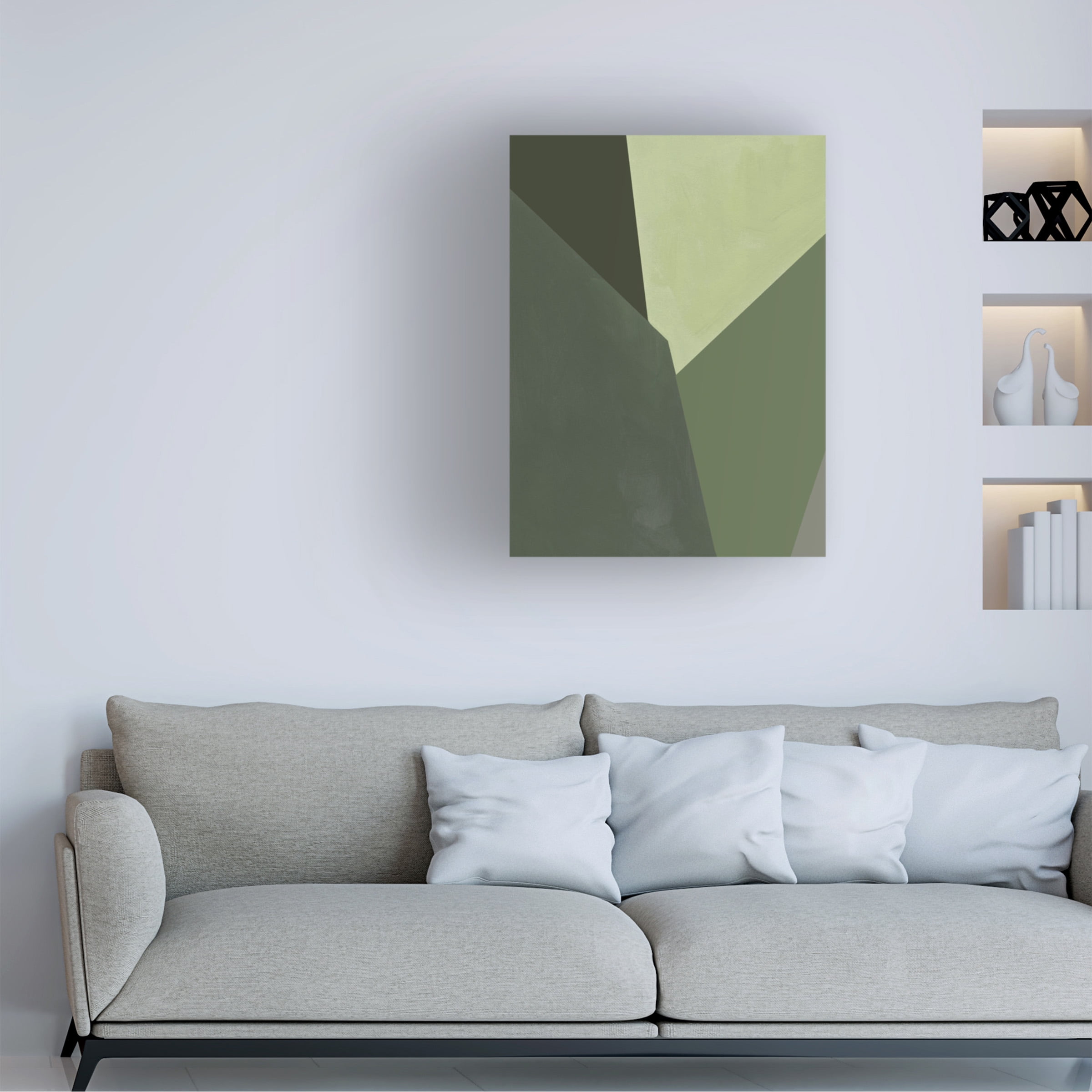 Jacob Green 'Sage Prism II' Canvas Art