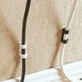 thumbnail image 2 of 20X Self Adhesive Wire Cable Cord Clips Clamp Wall Table Tidy Holder Organizer, 2 of 7