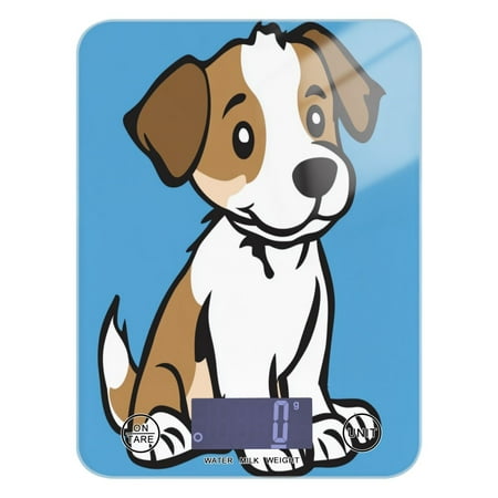 

A Brown and White Dog Food Scale Digital Kitchen Scale Waterproof Grams Ounces lbs for For Baking and Cooking