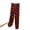 Red, variant on Women's Pants High Waisted Elastic Waisted Leaves Printed Straight Leg Loungewear Homewear Pants with Pocket Green M