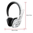 thumbnail image 2 of Auriculares bajos inalámbricos Auriculares estéreo plegables Auriculares deportivos con manos libres, Blanco Inevent EL4778-03B, 2 of 6
