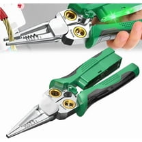 2025 Upgrade 8 in 1 Wire Stripping Pliers,Premium 8 in 1 Wire Stripper with Voltage Tester,Multifunctional Professional Wire Stripper Electrical Pliers for Wire Cutting Pulling Scraping and Pressing