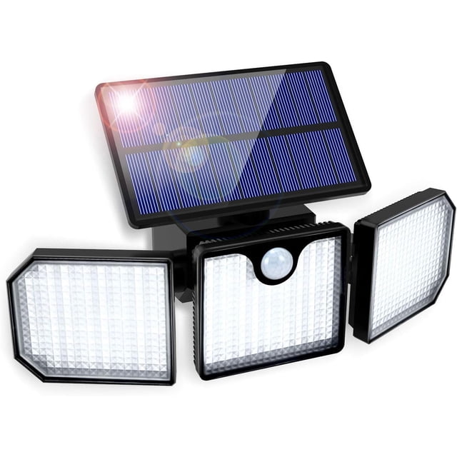 Rotatable Spotlights Outdoor, Super-Bright 230Led Wireless Motion Sensor Lights, Professional Waterproof Energy Saving Wall Mount Solar Lamp For Garage Garden Entrance Driveway (1