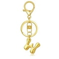 thumbnail image 2 of Hearth & Gear Custom Letter Keychain Key Ring For Initial Charm With Sturdy Metal Loop And Easy To Find Design For And Luggage, 2 of 5