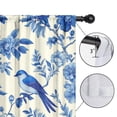 thumbnail image 4 of Blackout Kids Curtains,Blue Pioneer Flower and Bird Childrens Insulated Curtains Set Of 2,Bedroom Essentials,Toddler Room Decor 42x54in(106x137cm), 4 of 4