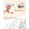 thumbnail image 5 of Yanibest Shower Cap for Women Reusable Waterproof, Adjustable Non-Slip Shower Hair Cap, 5 of 9