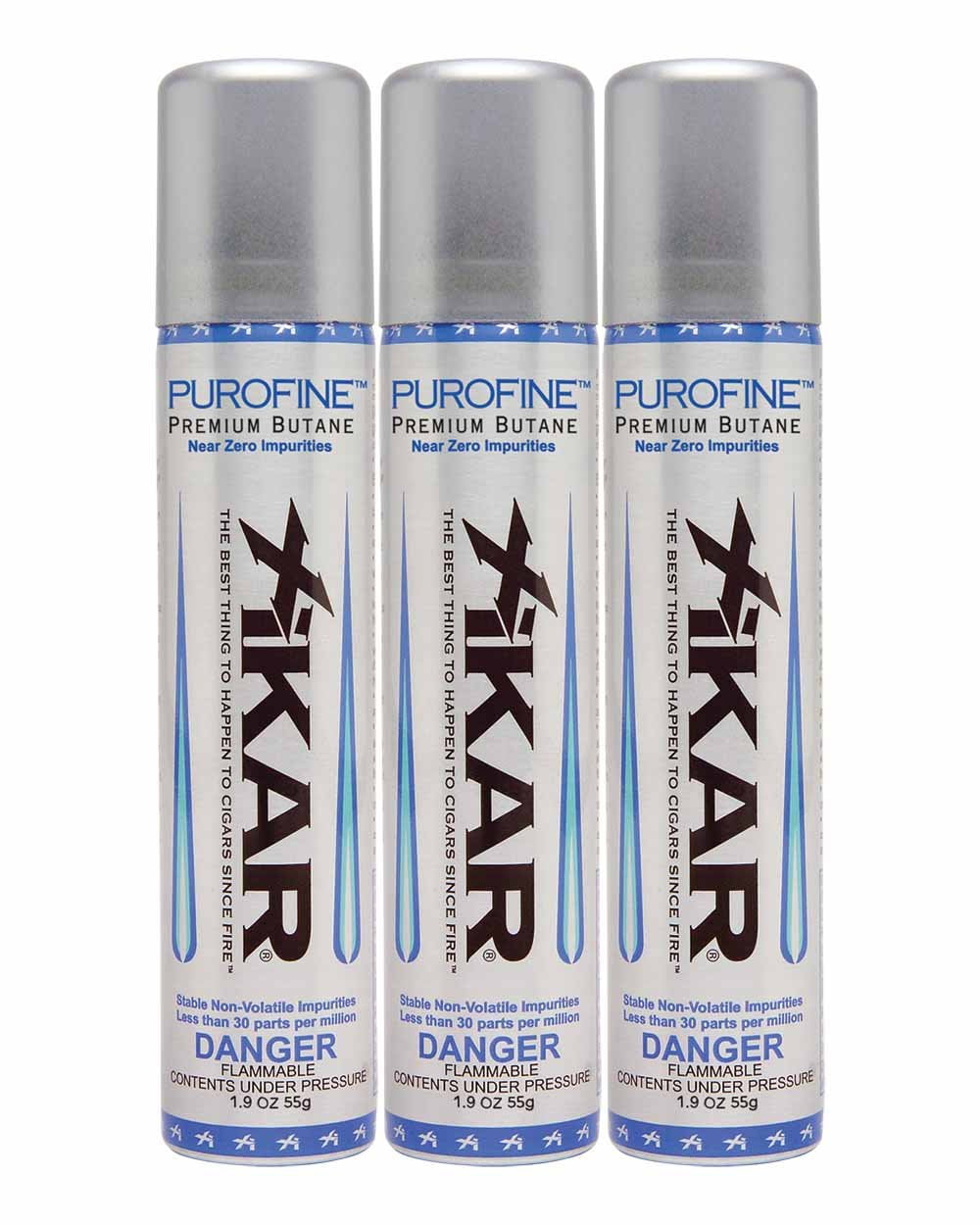 XIKAR PUROFINE Premium Butane Fuel Refill 1.9oz 55g / 100ml 3 Pack