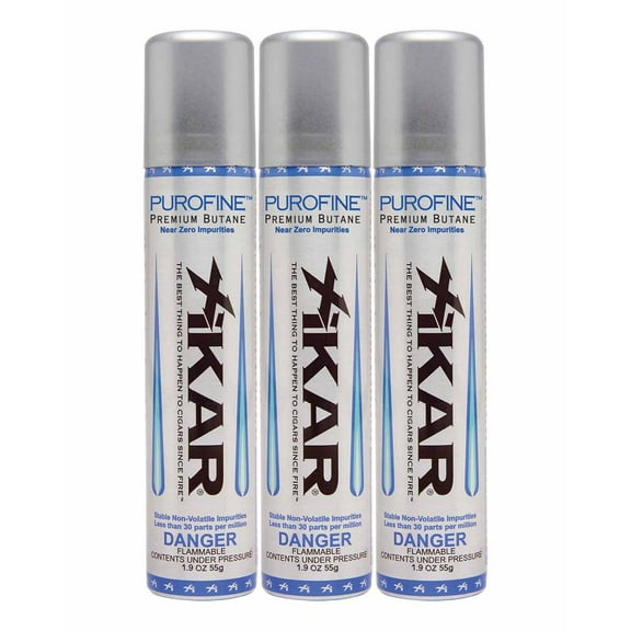 XIKAR PUROFINE Premium Butane Fuel Refill 1.9oz 55g / 100ml 3 Pack