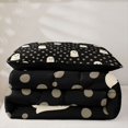 thumbnail image 5 of Feelyou Cute Halloween Ghost Twin Comforter Sets, Kawaii Polkadot Flower Bedding Set, Black Reversible, 2pcs, 1 Comforter and 1 Pillowcase, 5 of 7