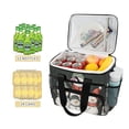 thumbnail image 2 of FORMRS Insulated Cooler Bag 24 Cans Capacity Soft Leakproof Lunch Box with Side Pockets, Snowman Family, 2 of 7