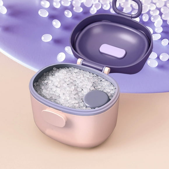 Portable Formula Dispenser With Spoon And Portable Storage Formula Container For Travel No Spill Suitable For Fruits Snacks And Milk Powder. Storage Container Organizer Glass Flour Container Large