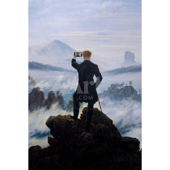 Wanderer Selfie Portrait, Unframed Poster Wall Art Sold by Art.Com
