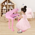 thumbnail image 2 of Gymax 37 Keys Kids Piano Keyboard Toy Toddler Musical Instrument w/ Stool & Microphone Pink, 2 of 9
