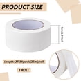 1 Roll PE Plastic Adhesive Tapes Waterproof Carpet Tape White 50mm 25m ...