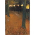 thumbnail image 3 of Lesser Ury 18x24 Black Modern Framed Museum Art Print Titled - Forest Landscape in the Evening Light (1890), 3 of 5