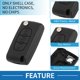 thumbnail image 4 of Carcasa de llave remota de entrada sin llave de 3 botones Unique Bargains para Citroen Berlingo B9, 4 of 7