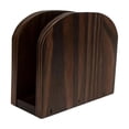 thumbnail image 2 of Acacia Wood Napkin Holder For Table, Napkin Holder, Napkin Dispenser, Semi-Circle Vertical Wooden Tissue Stand For Kitchen Counter, Brown, 4.7x3.9x2 In, 2 of 5