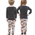 thumbnail image 3 of LazyOne Warm Long-Sleeve PJ Sets for Girls and Boys, Grey Pasture Bedtime, Funny Animal Kids' Pajama Sets, 3 of 7