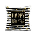 thumbnail image 2 of Floleo Happy New Year Cheers Gnome Throw Pillow Covers, 18 x 18 Inch Winter Holiday Celebrate Party Cushion Case Decoration for Sofa Couch, 2 of 6