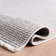 thumbnail image 6 of Safavieh Lotus Leila Solid Area Rug, Light Gray/Ivory, 6'7" x 6'7" Square, 6 of 11