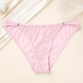 thumbnail image 2 of Rohuuque Women's Bikini Bottom Ultra Sheer Mesh Panties Breathable No Show Underwear String Bikini Underwear for Women Pink, 2 of 5