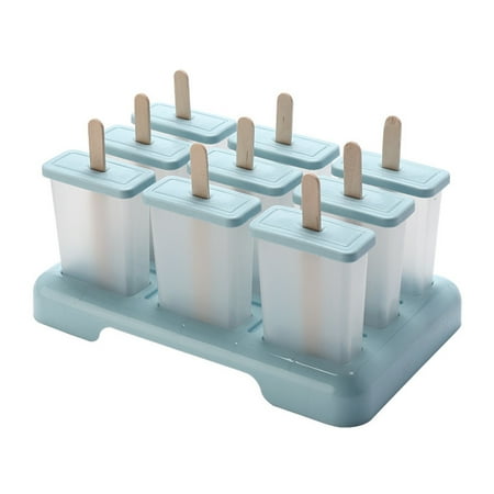 

9 Sets of Silicone Ice Tray Ice Maker Iced Ice Cream Multi-cell Design Stick Ice