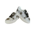 thumbnail image 2 of Women's Cuce White Boston Bruins Crystal Team Logo Sneakers, 2 of 3