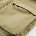 thumbnail image 5 of XFLWAM Men's Cargo Utility Vest Travel Fishing Work Outdoor Safari Vest Jackets with Pockets Casual Quick-drying Loose Hiking Vest Khaki XXL, 5 of 8