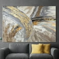 thumbnail image 2 of Contemporary Wall Decor, Abstract Artwork, Goldlen Marble Poster, Gold Wall Decor, Silver Canvas, Gold And Silver Canvas Art, Canvas Wall Decor - White Framed, 2 of 9