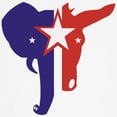 thumbnail image 3 of CafePress - Republican Democrat Ringer T - 100% Cotton Ringed T-Shirt, 3 of 4