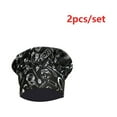 thumbnail image 3 of 2Pcs Tall Bakery Chef Hat Waiter Professional Multiple Colors Cook Hats, 3 of 6
