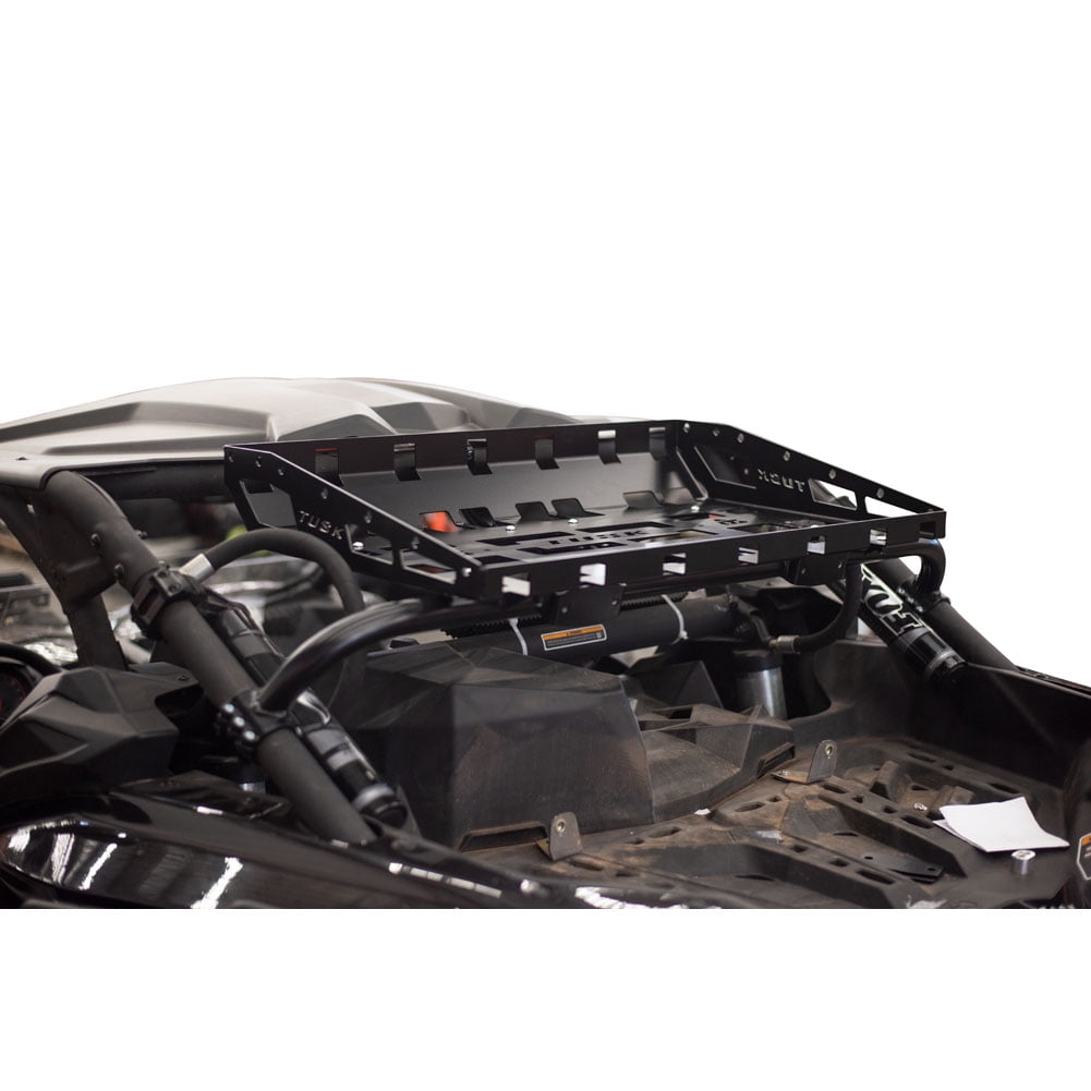 Tusk Cargo Rack Black Powder Coated For CANAM Maverick X3 Max X MR