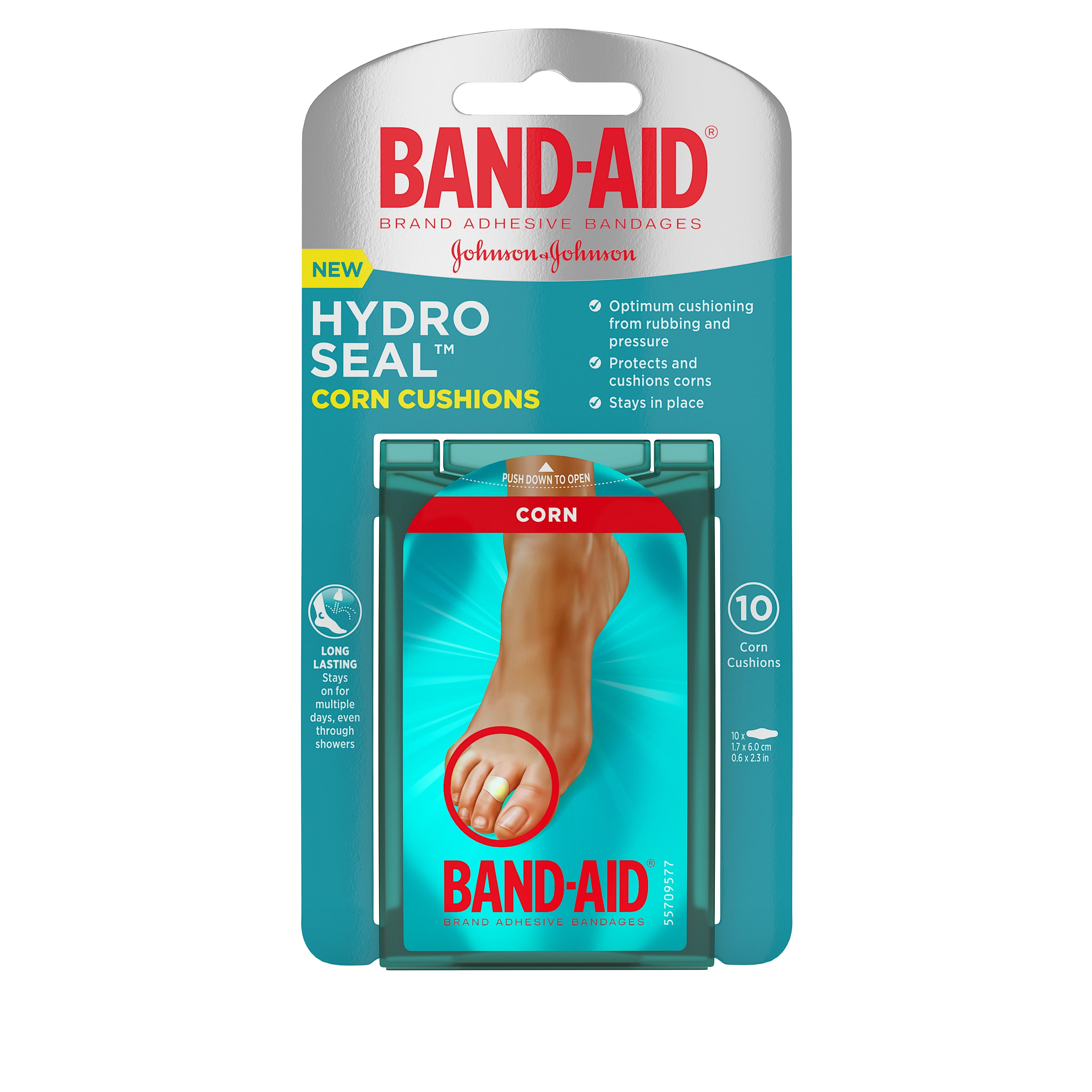BandAid Brand Hydro Seal Bandages Corn Cushion , Medium 10 Count (Pack
