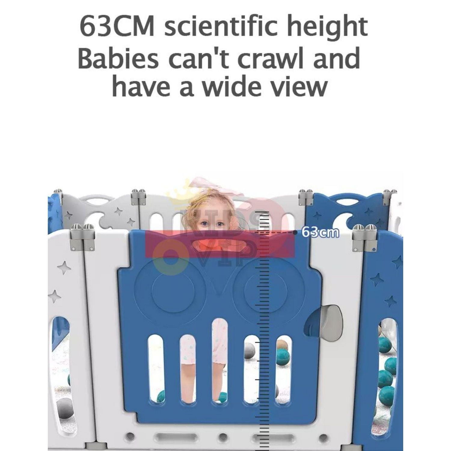 KidsVIP Indoor/outdoor Foldable Playpen With 20 Panels Fence And Safety Toddlers And Infants