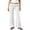 White #030, variant on Fold Over Yoga Pants for Women Wide Leg High Waist Gym Stretch Fall Lounge For Sport Workout Yoga M