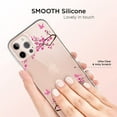 thumbnail image 3 of Étui Compatible avec iPhone 12 Mini Étui Transparente Mince Pare-Chocs en Silicone Protecteur avec Design Dream Catcherfl093 Blhender Kirschbaum, 3 of 7