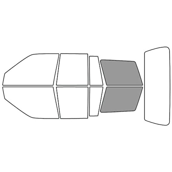 Rvinyl Window Tint Kit Compatible with Jeep Grand Cherokee 1993-1998 - Cargo - 50%