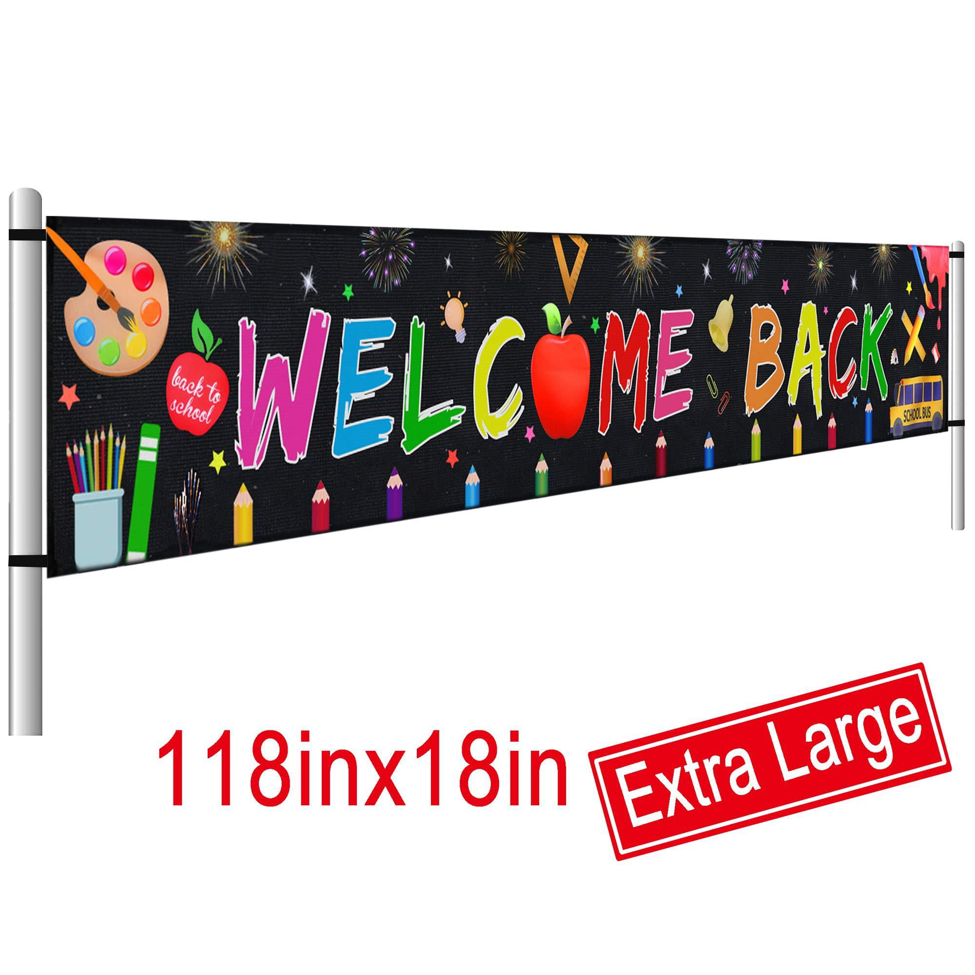 Large Back Banner, First Day of School Banner