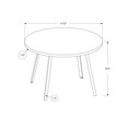 thumbnail image 4 of Monarch Specialties Dining Table, 48" Round, Small, Kitchen, Dining Room, Metal, Laminate, Black, Contemporary, Modern, 4 of 4