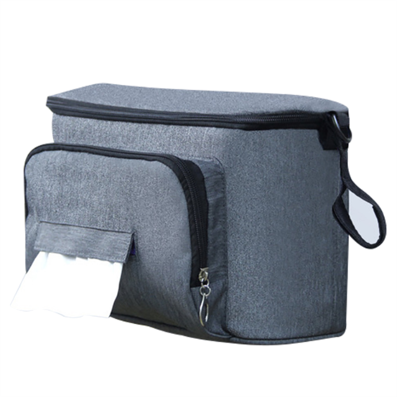 stroller with side basket