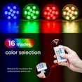 thumbnail image 4 of Boat Lights Wireless  Battery Powered Operated Marine Led Interior Light for Boat Deck Courtesy Light  for Fishing Pontoon Sailboat Kayak  Remote Control Multi Color Changing  RGB  4PCS, 4 of 15