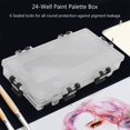 thumbnail image 2 of 24-Well Airtight Leak Watercolor Paint Palette Box for Watercolors Half Pans, Acrylic, Gouache and Oil, 2 of 8