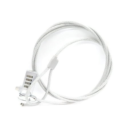 4XEM - Security cable lock - silver - 6 ft